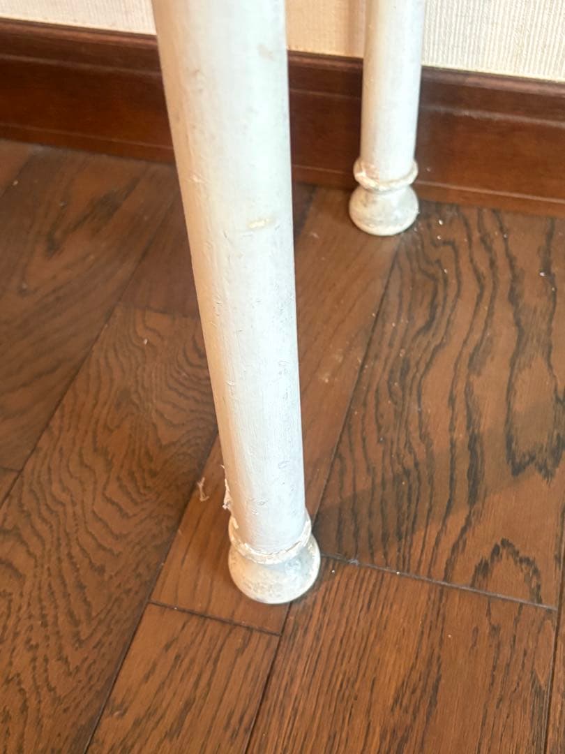 医療用棚　アンティーク　白　ドクターキャビネット