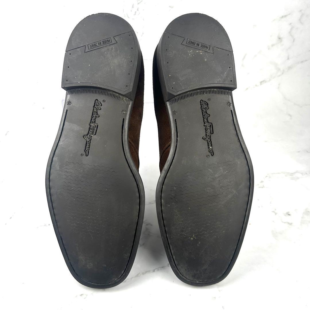 Salvatore Ferragamo シングルモンク スエード 25.5cm