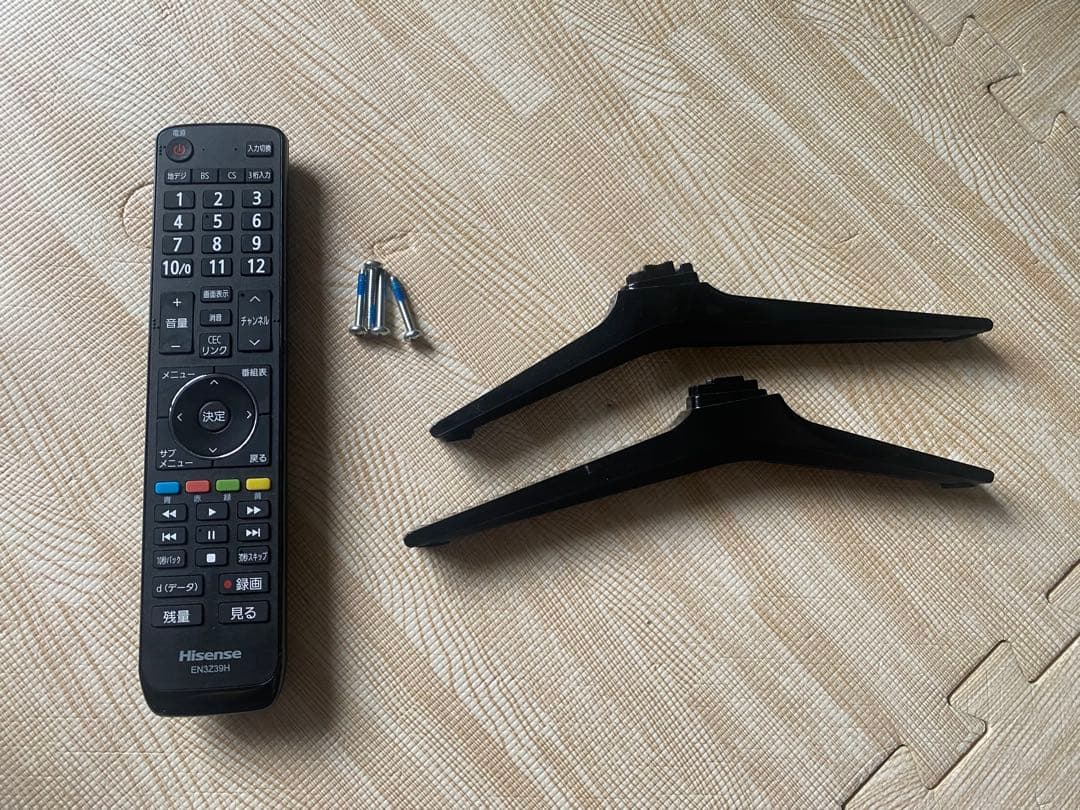 2019年製　ハイセンス43型液晶テレビ外付けHDD裏番組録画対応