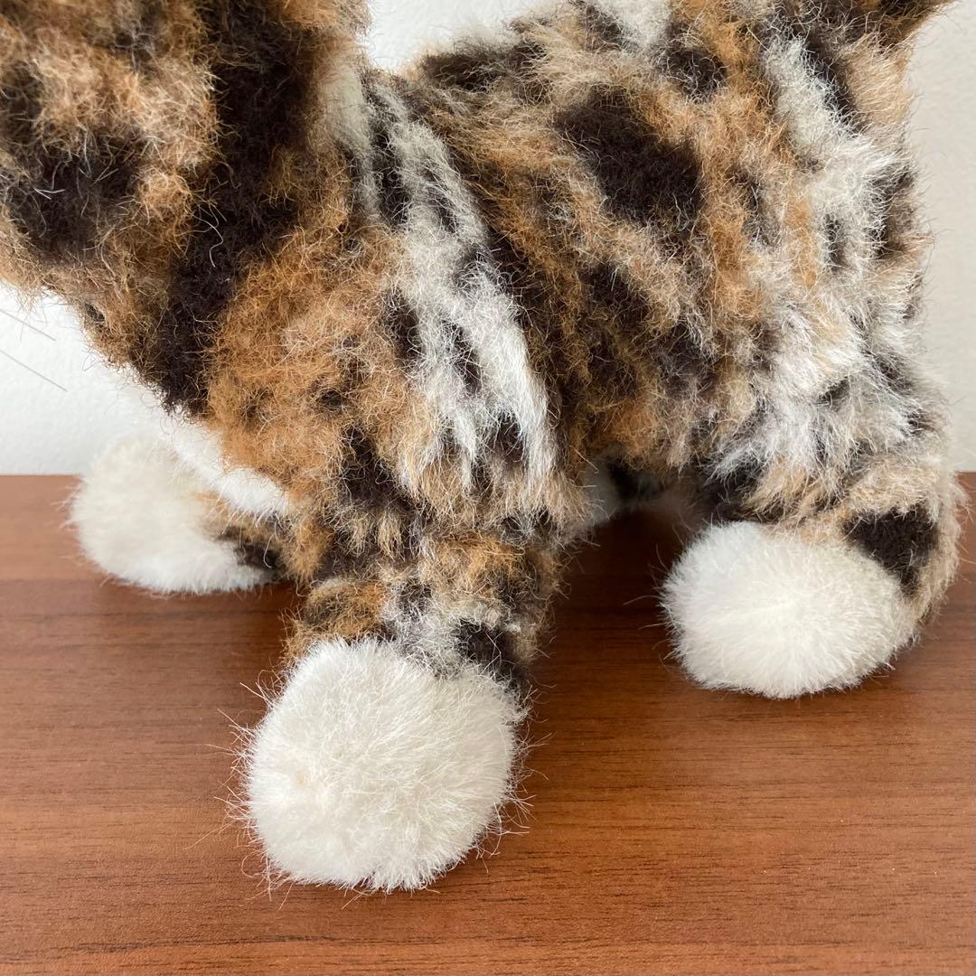 シュタイフ　猫　ネコ　茶トラ　ぬいぐるみ　ドイツ　ヴィンテージ