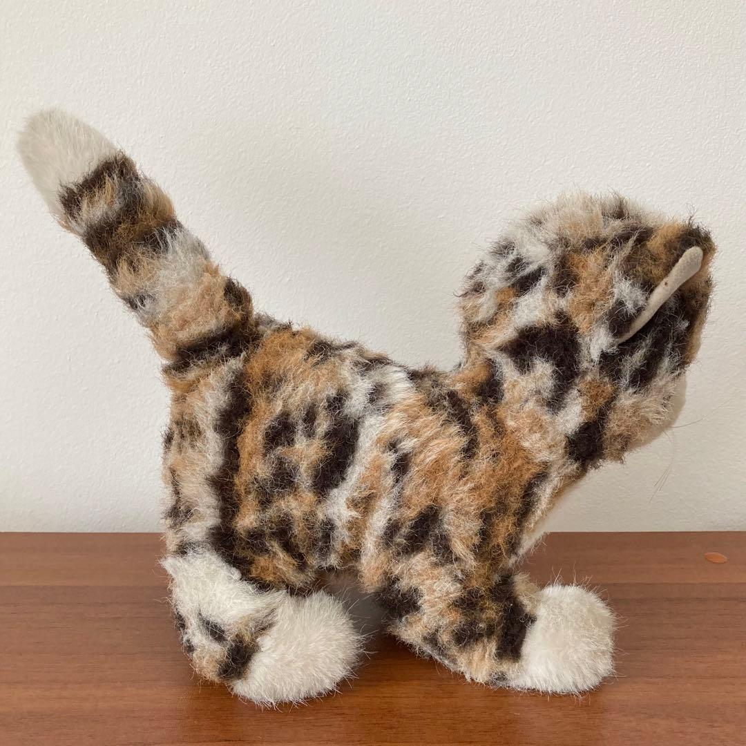 シュタイフ　猫　ネコ　茶トラ　ぬいぐるみ　ドイツ　ヴィンテージ