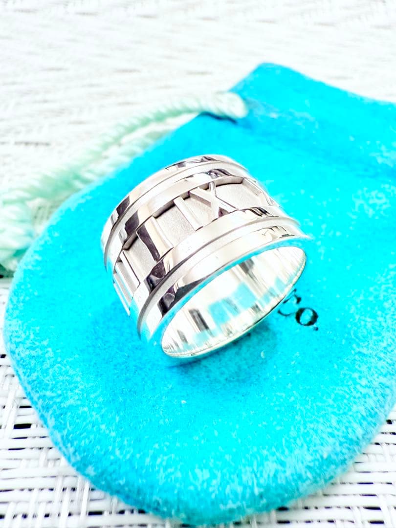 ティファニー　アトラス　ワイド　指輪　リング　10号　研磨仕上済美品 925
