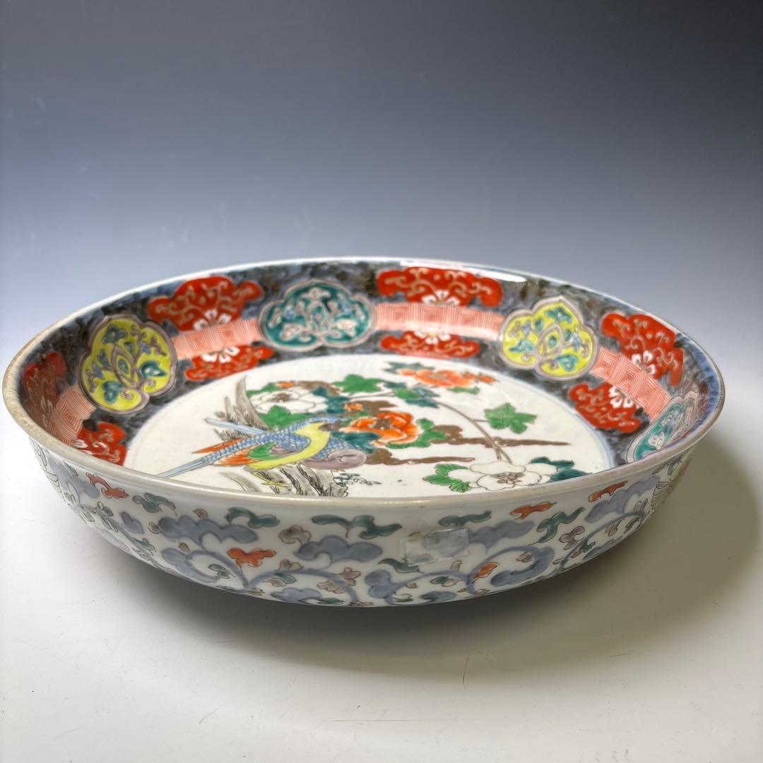 古伊万里　色絵　花鳥文　鉢　明治時代