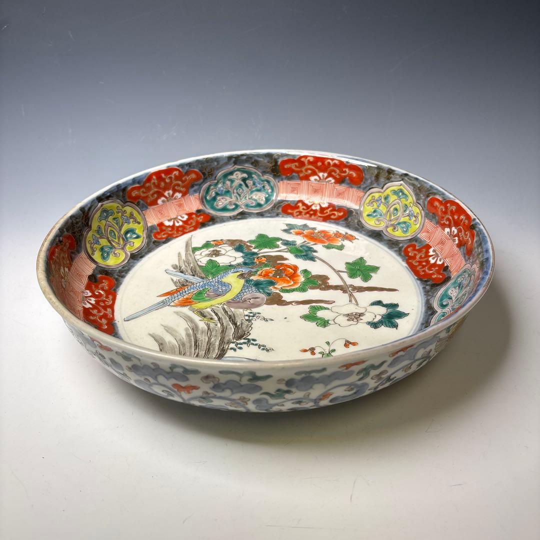 古伊万里　色絵　花鳥文　鉢　明治時代