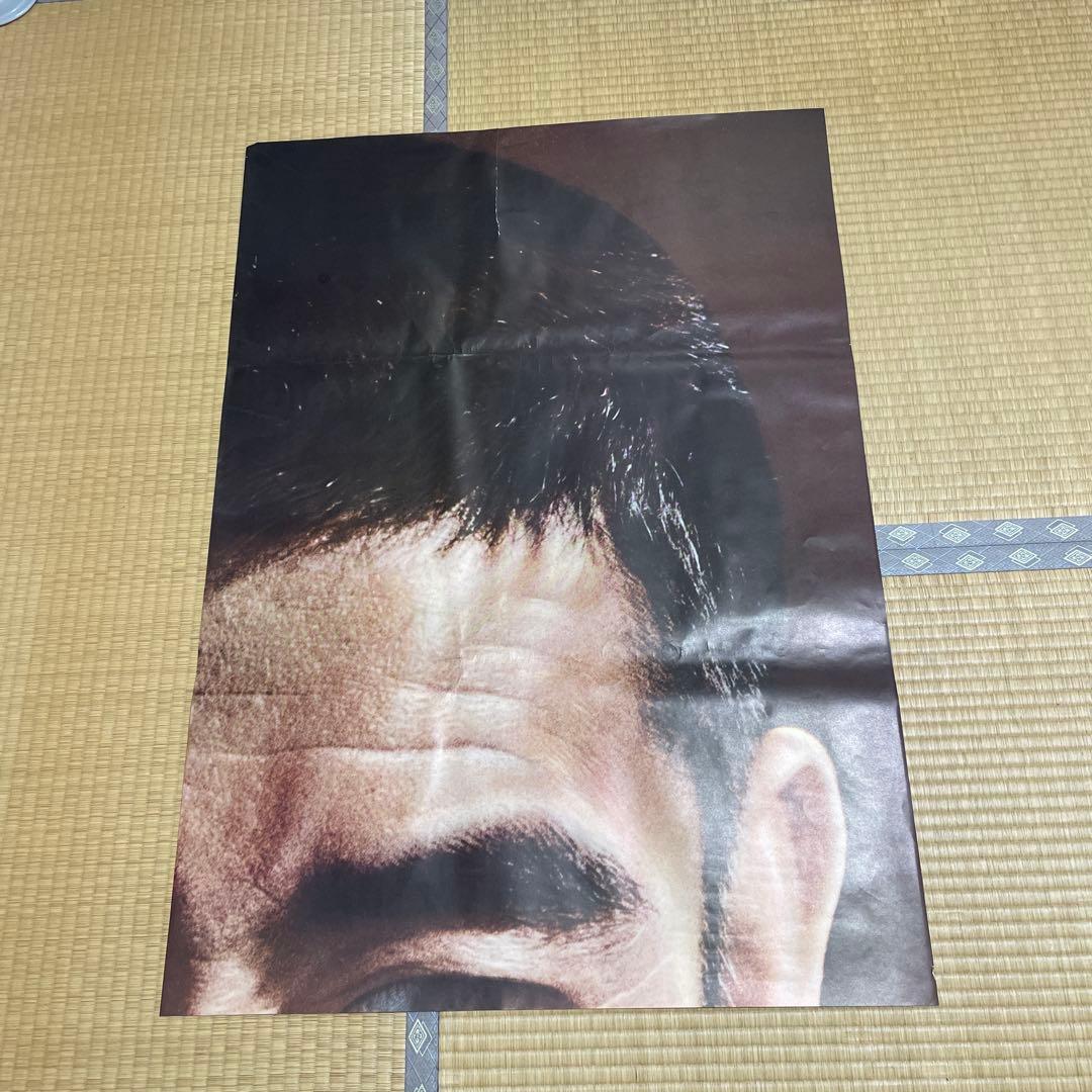 高倉健さん9万→7万B1ポスター4枚（特大顔アップ）傷み、破れ・補修若干有ります