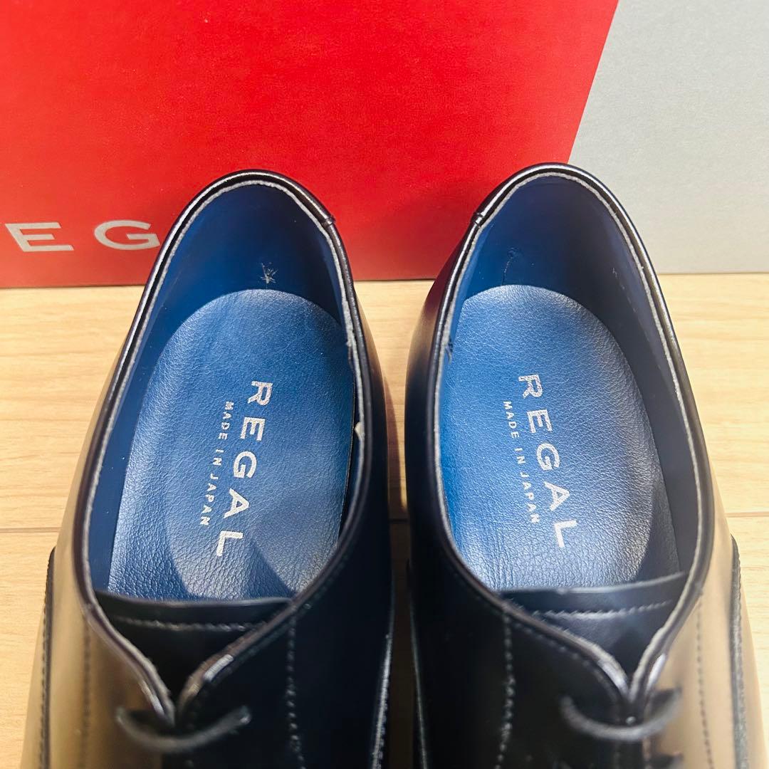 【新品】REGAL 21VR 内羽根 ストレートチップ 黒 23.5cm 日本製