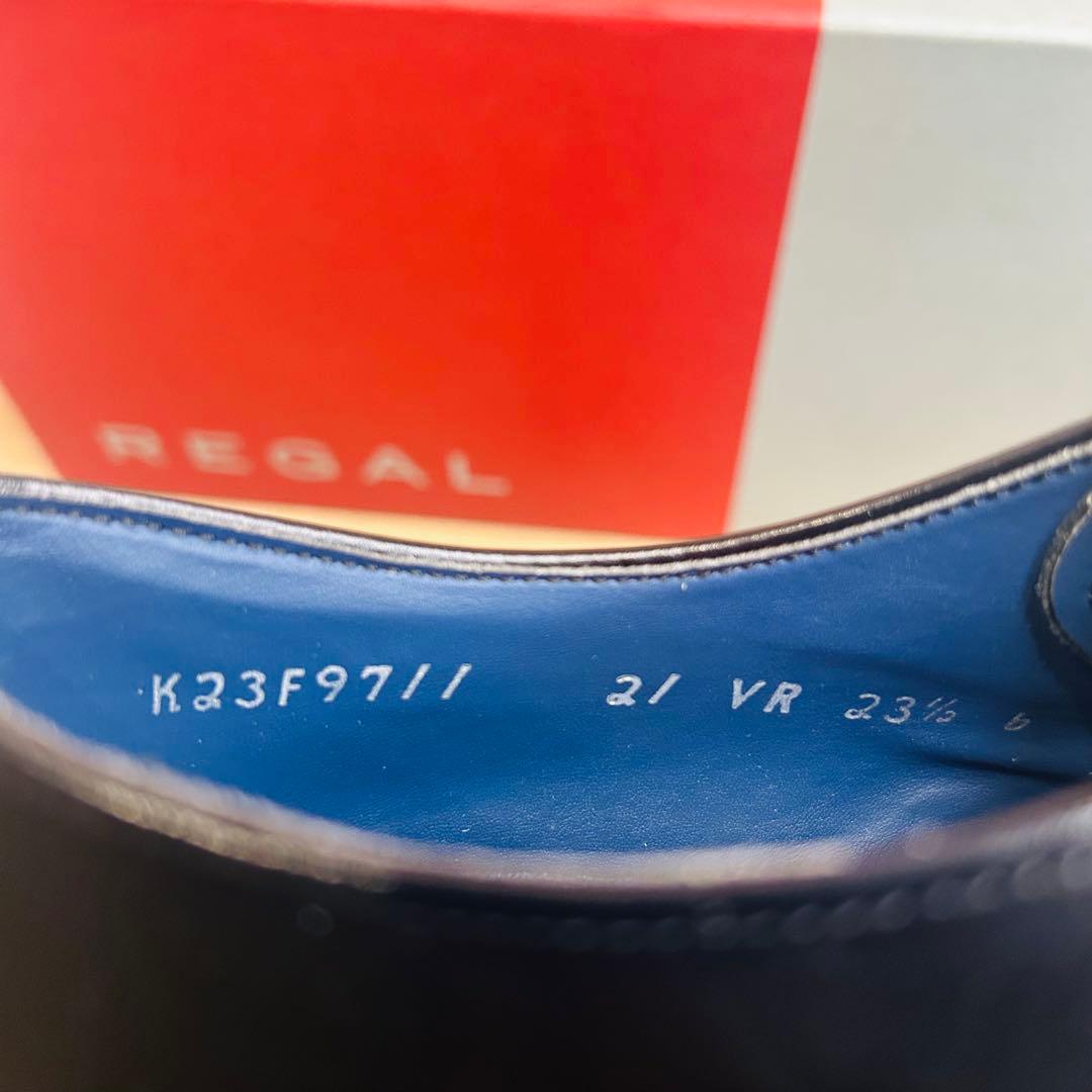 【新品】REGAL 21VR 内羽根 ストレートチップ 黒 23.5cm 日本製