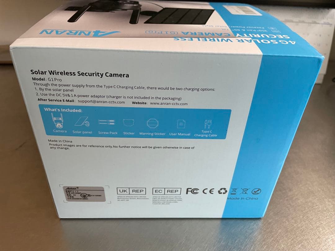 ANRAN 防犯カメラ 屋外 ソーラー 4Gカメラ