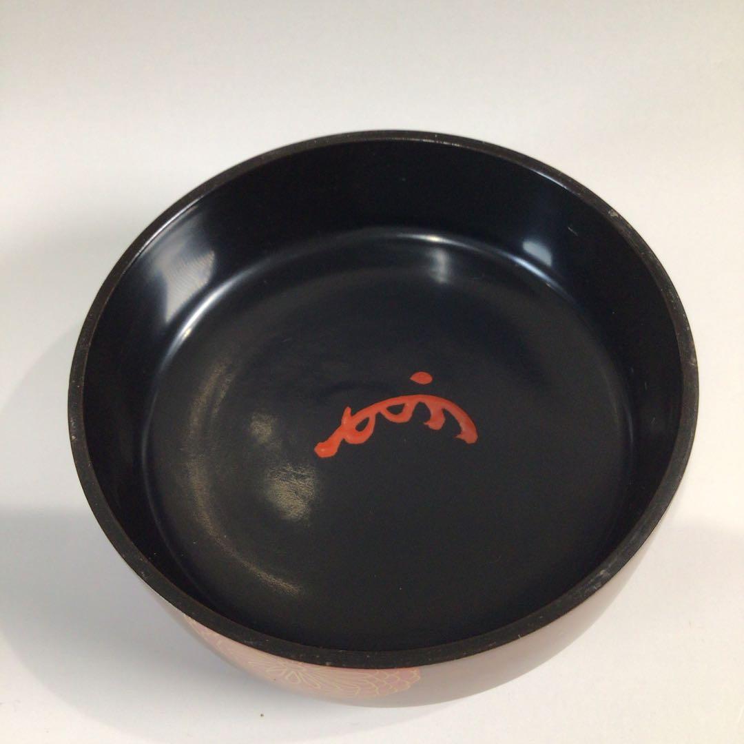 Ｐ３９０　棗　『二代　佐野長寛作』『即中斎　書付』『溜塗』『中棗』　共箱　茶道具