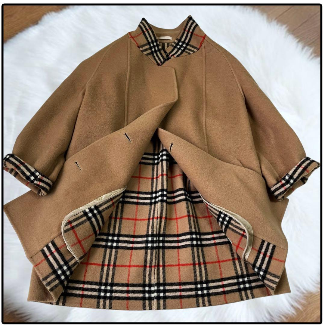 【極美品】バーバリーズ　ダブルチェスター ピーコート ウール　ノバチェック