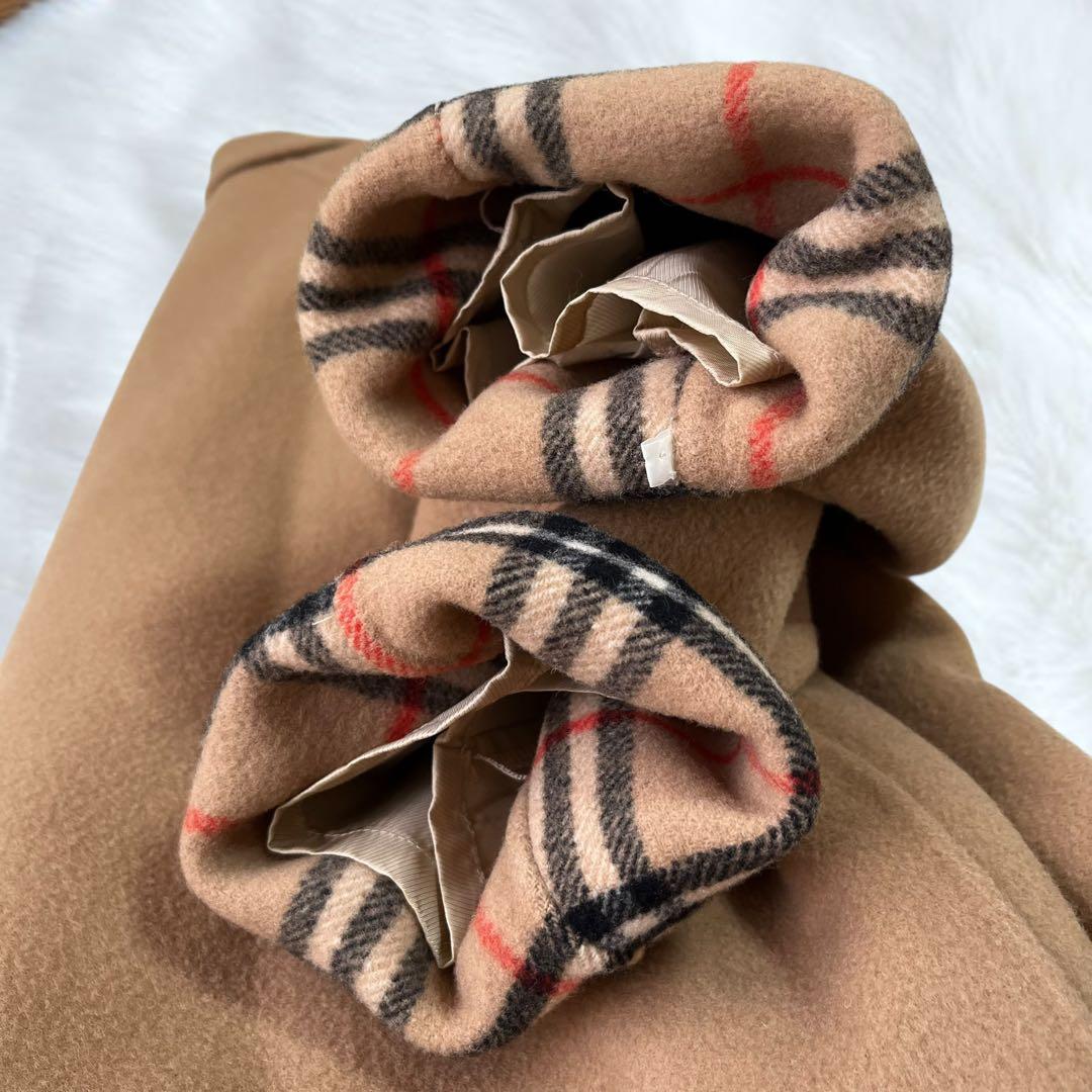 【極美品】バーバリーズ　ダブルチェスター ピーコート ウール　ノバチェック