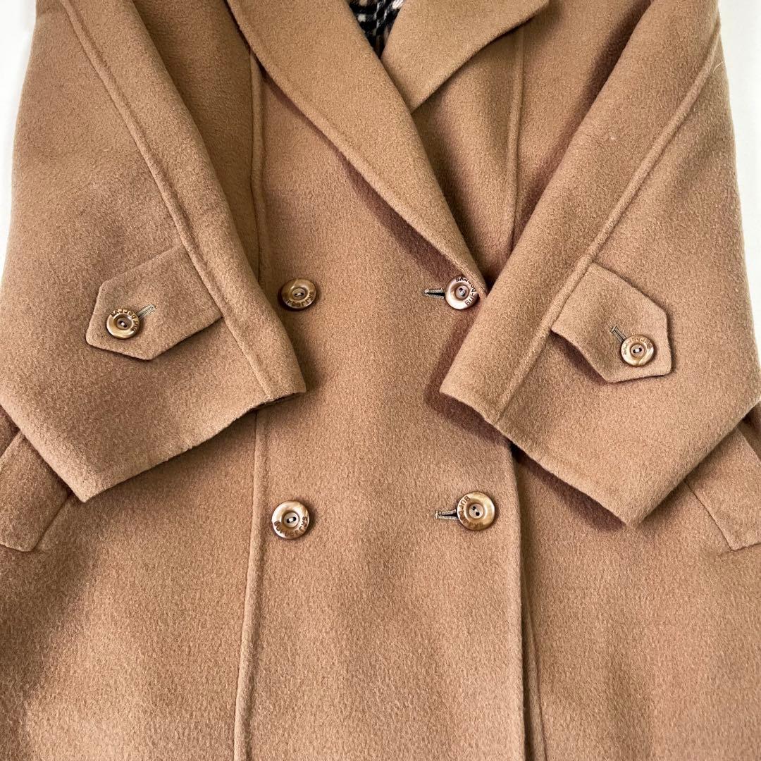 【極美品】バーバリーズ　ダブルチェスター ピーコート ウール　ノバチェック