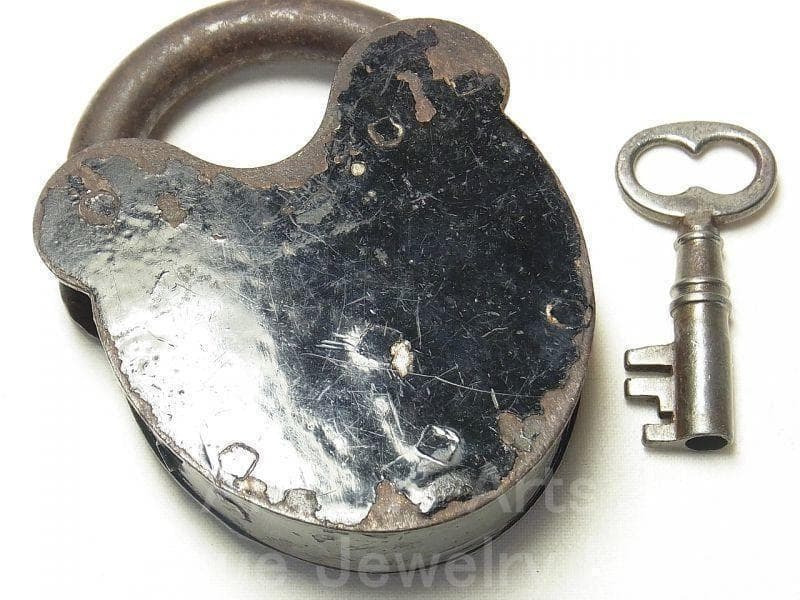 《p1049》《１８００年代》《熊・ミッキー顔》サージェント＆カンパニー 南京錠