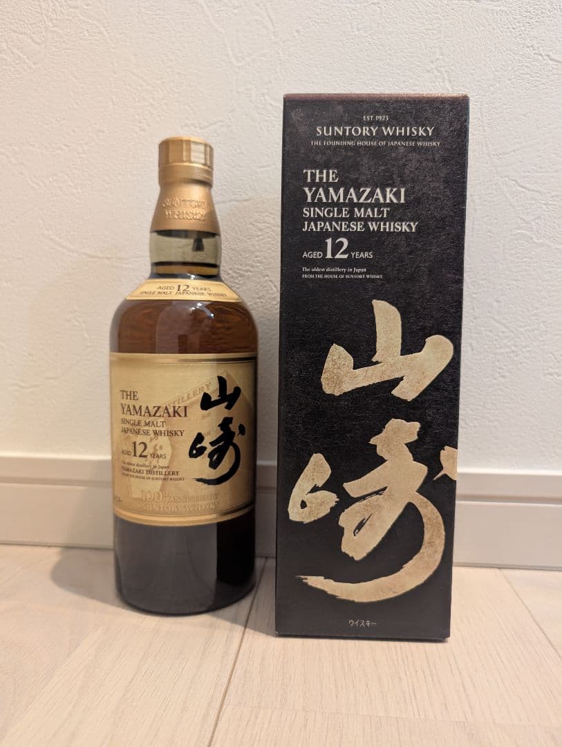 ☆新品・未開封品！サントリー【山崎】12年 シングルモルトウイスキー！記念ラベル