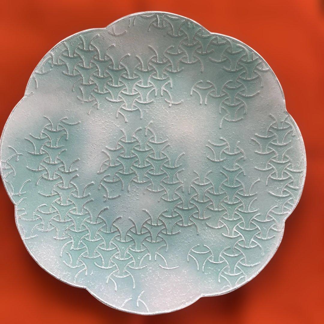 七宝焼　独楽つなぎ　干菓子器