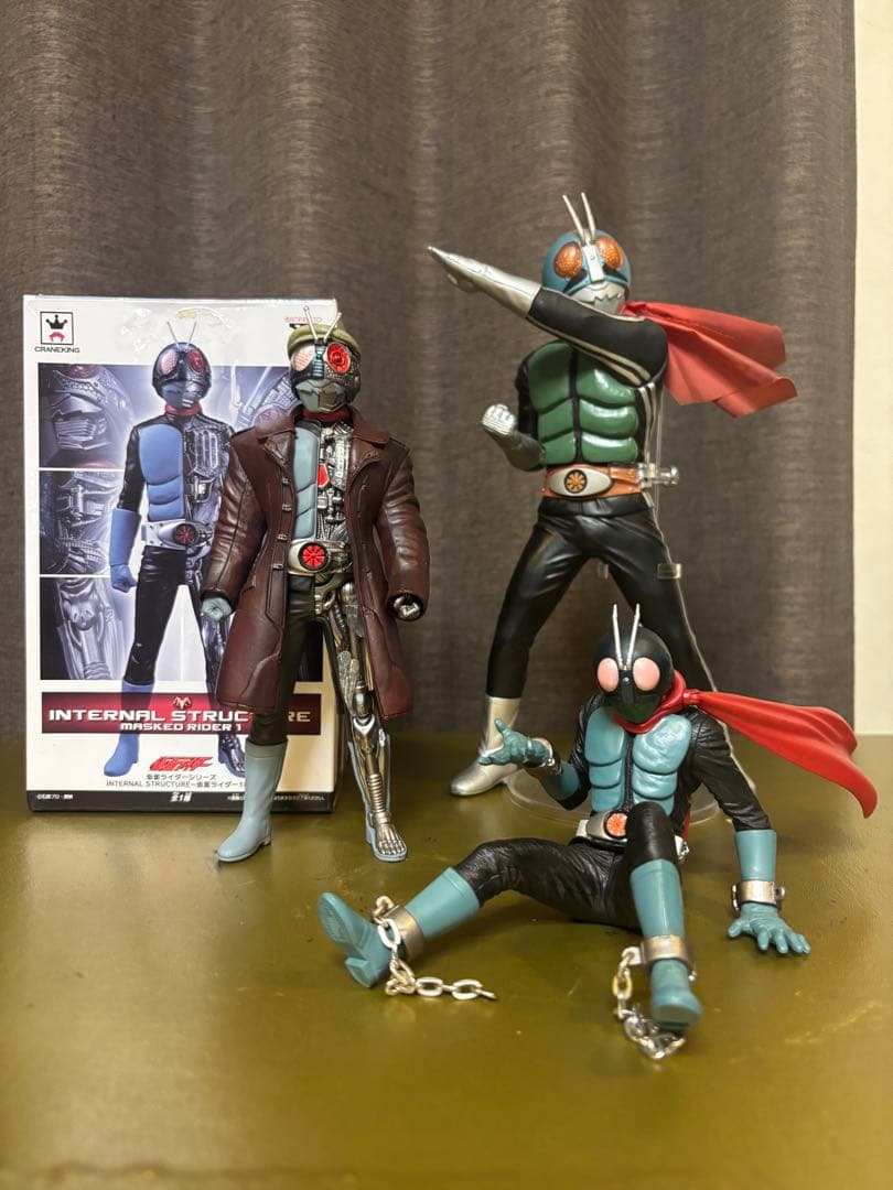絶版品 仮面ライダー1号 フィギュア 3体 セット販売 改造カスタム品