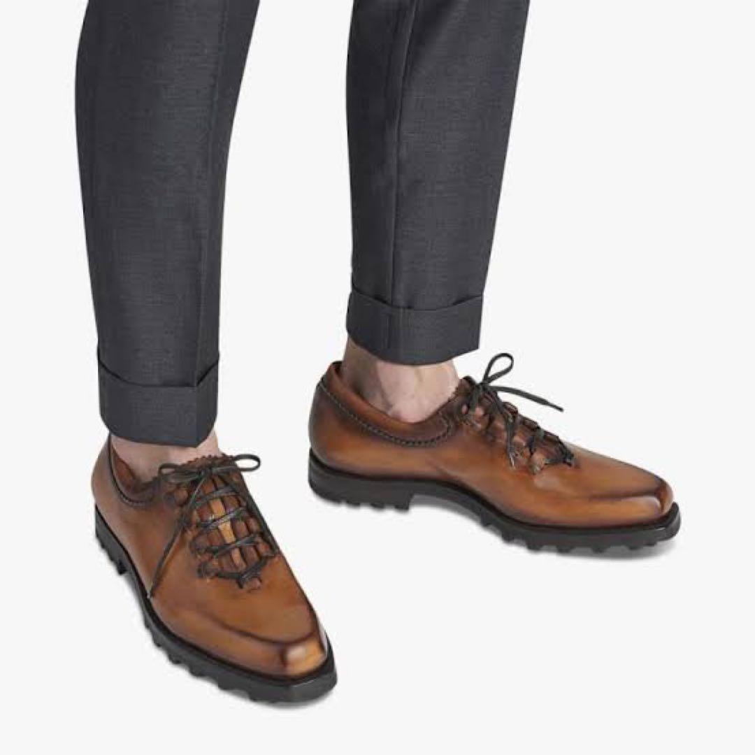 特注 定価36.6万円 ベルルッティ ニューウルティマ パティーヌレザーシューズ