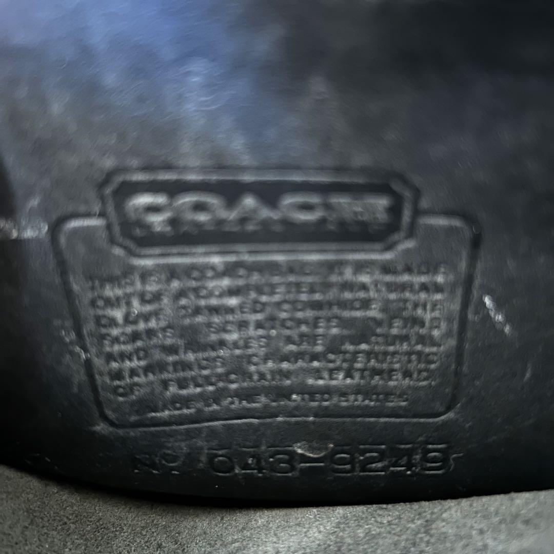 とし様OLD COACHショルダーバッグ レザー ドイツホック 黒 USA製