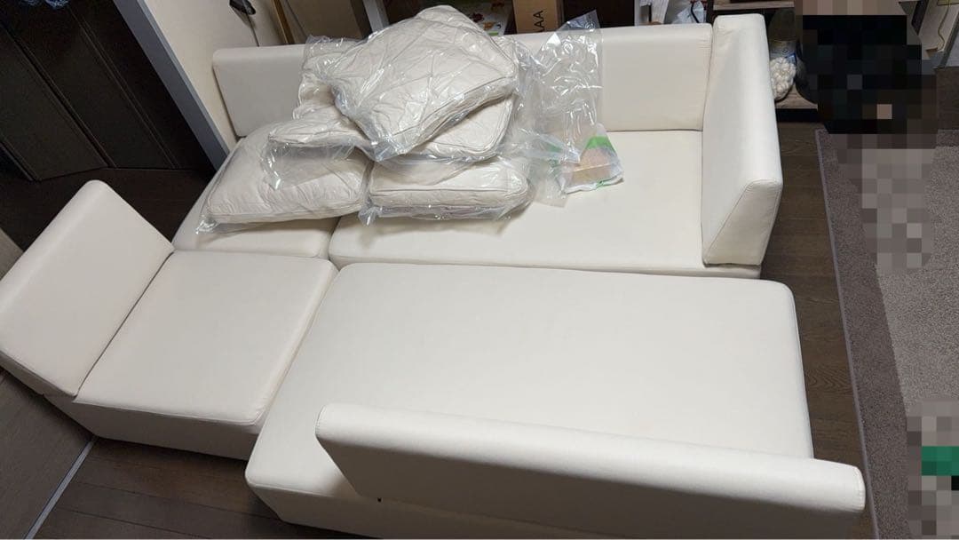 カウチソファ コーナーソファ リビングソファー洗えるカバーL字型6人