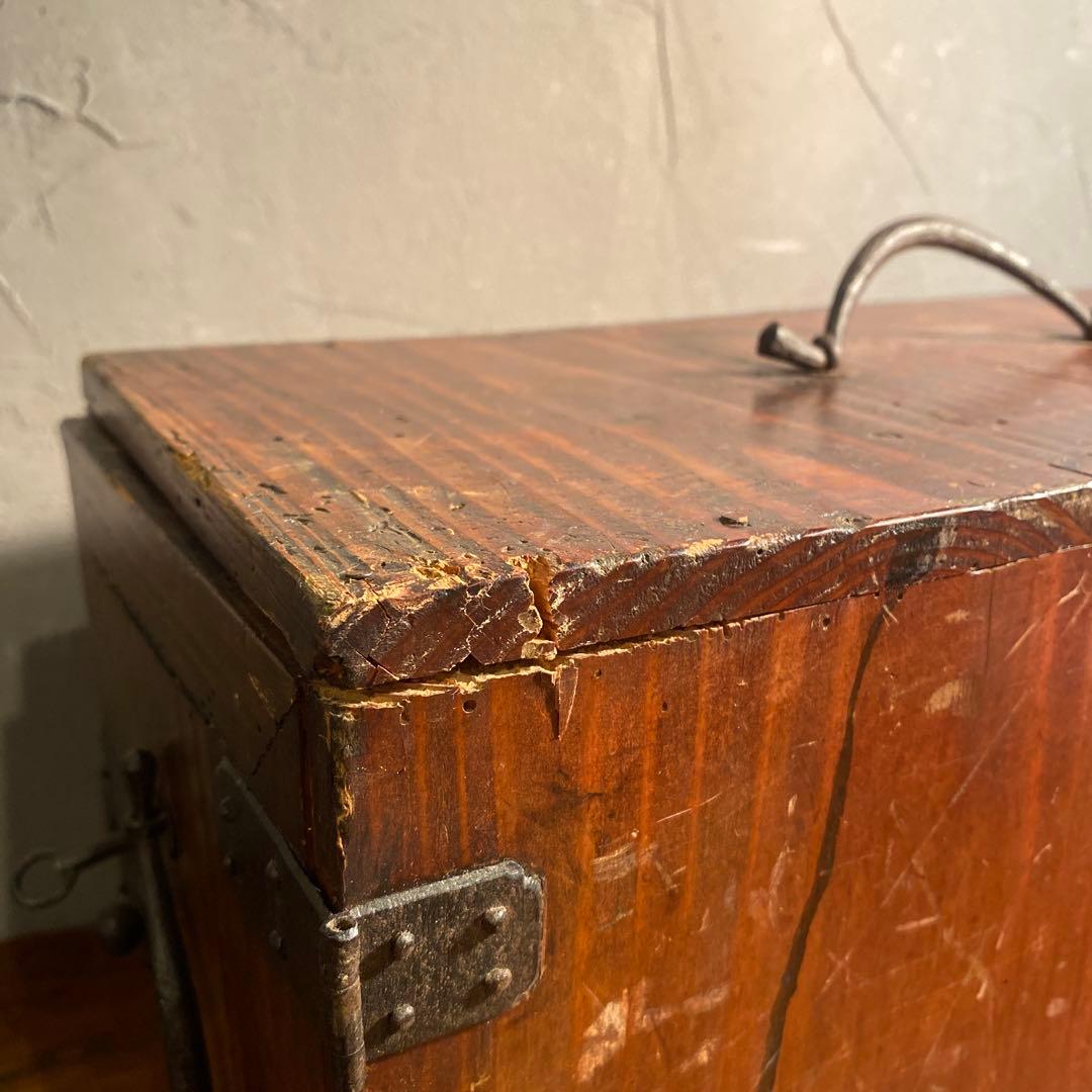 時代物 銭函 小引き出し 箪笥 明治 骨董品 古道具 オブジェ アンティーク