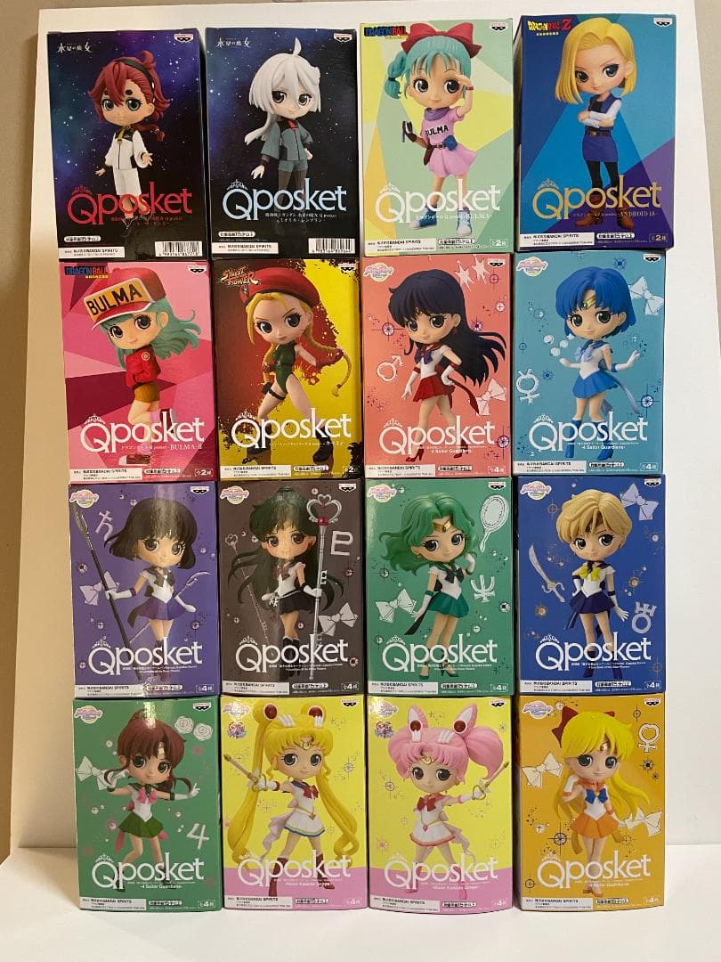 Qposket フィギュア 16点セット セーラームーン/ドラゴンボールなど