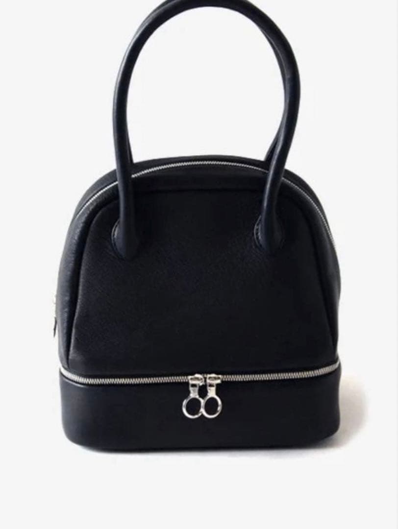 aeta ディアレザー　ボストン　ミニバッグ　ジッパー