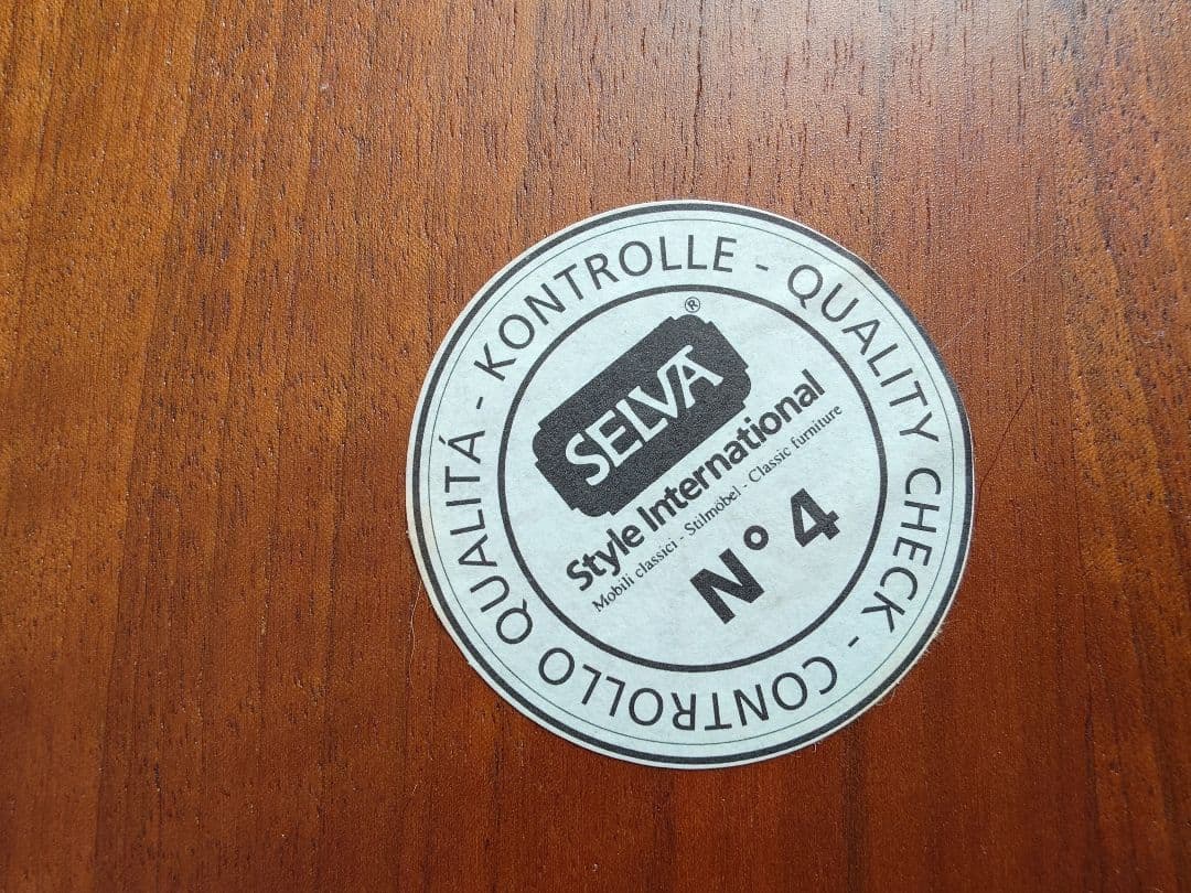 お値下げ！〈セルバ社〉イタリア家具☆木製ネストテーブル 3段式 ブラウン