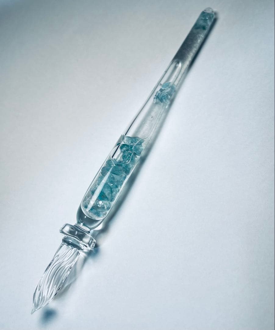 は*な様 ガラス工房　まつぼっくり　ガラスペン　ストームグラス アパタイト