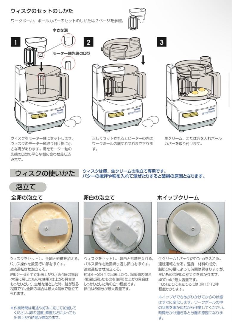 新品未使用 アムウェイ フードプロセッサー + ケース付オプションパーツセット