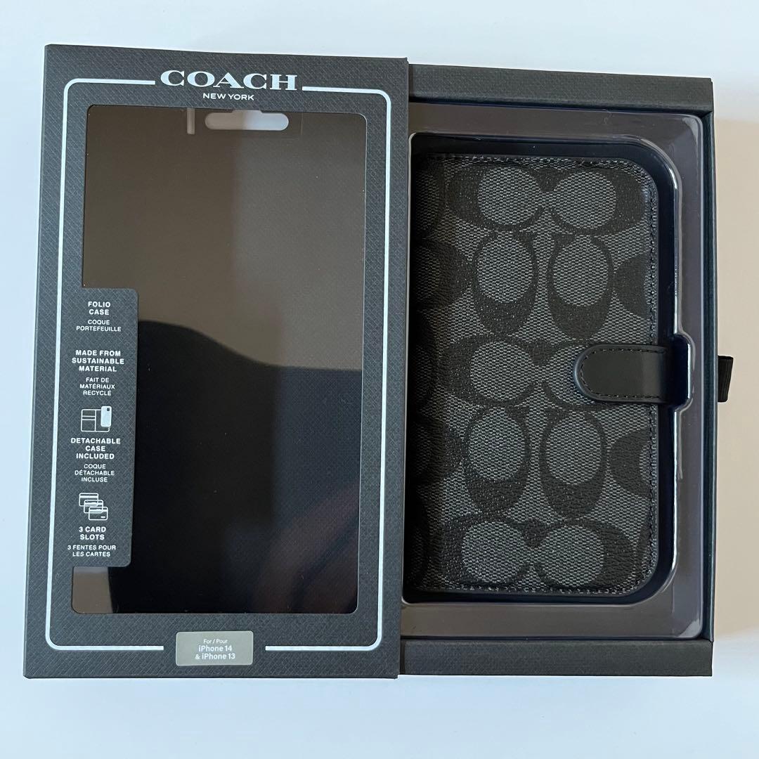 COACH 手帳型 iPhone13/14用ケース
