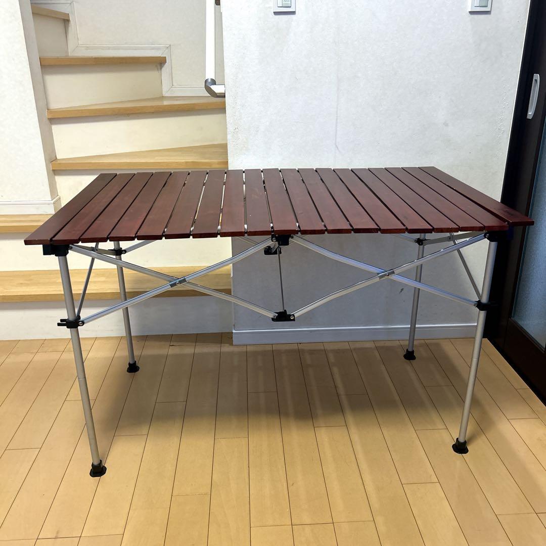 Coleman ウッドロール 2ステージ テーブル 折りたたみコンパクト