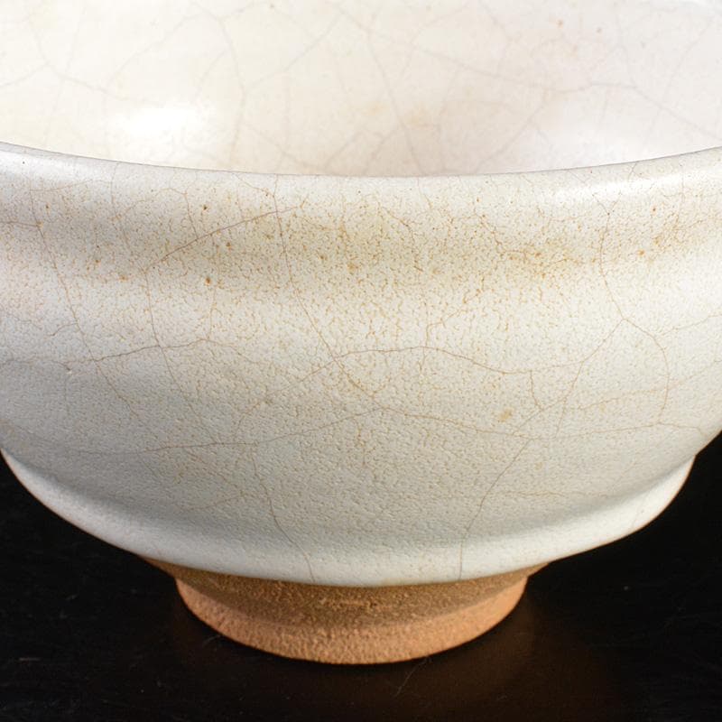 茶道具　矢田正炎作　白天目茶碗　共箱　Ｃ　6673