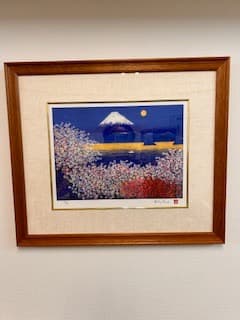 平松礼二「さくら富士」★美品★ジグレー★直筆サイン★証明シール★