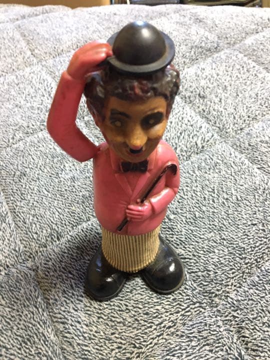 レトロ　プラ製　チャップリン人形フィギュア　検索ソフビ　ポピー　ブルマァク