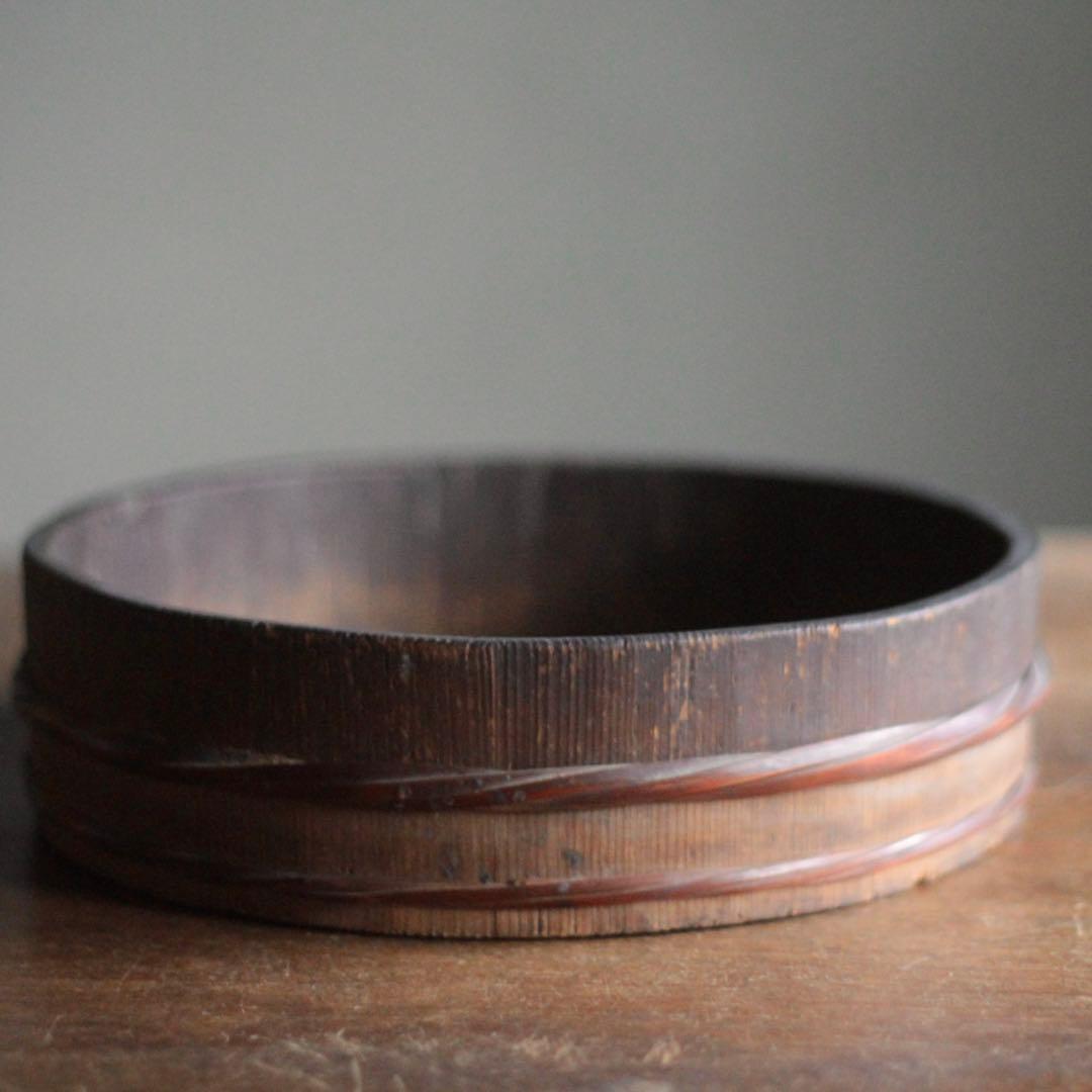 古い 木製 タライ 独酌盆として 古道具 アンティーク