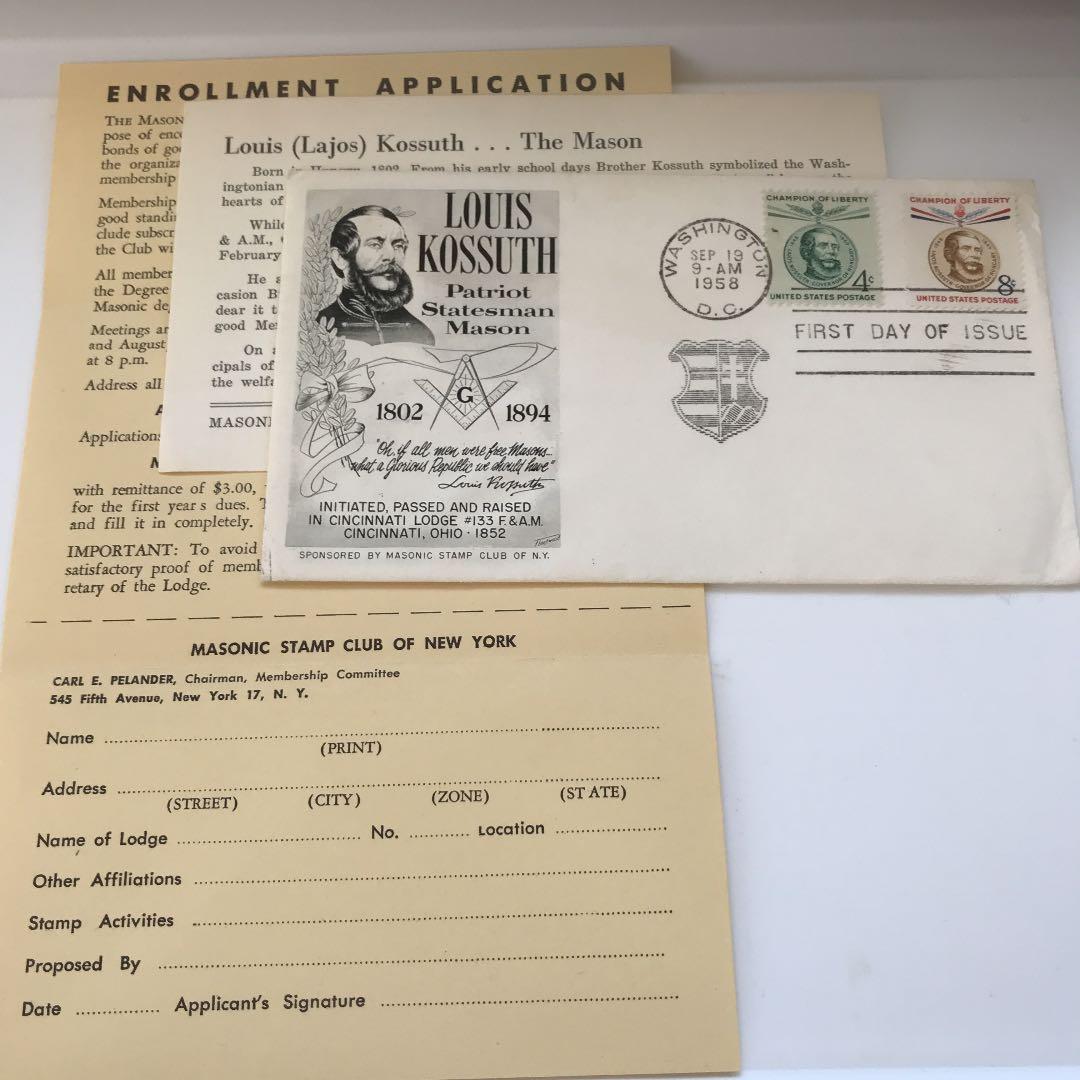 フリーメーソン 手紙 招待状