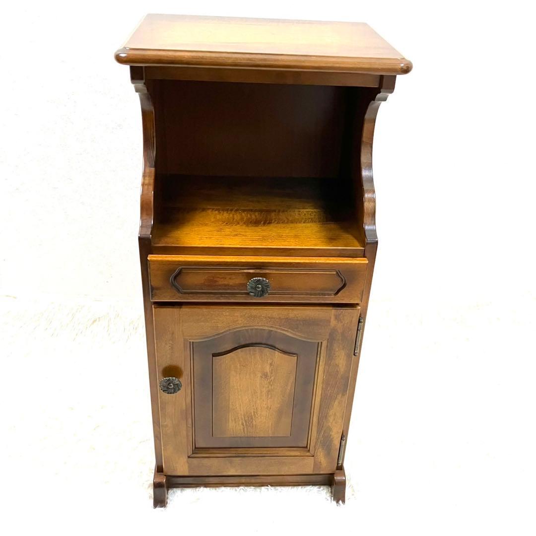 karimoku カリモク　コロニアル　コーナーテーブル コーナーラック 電話台