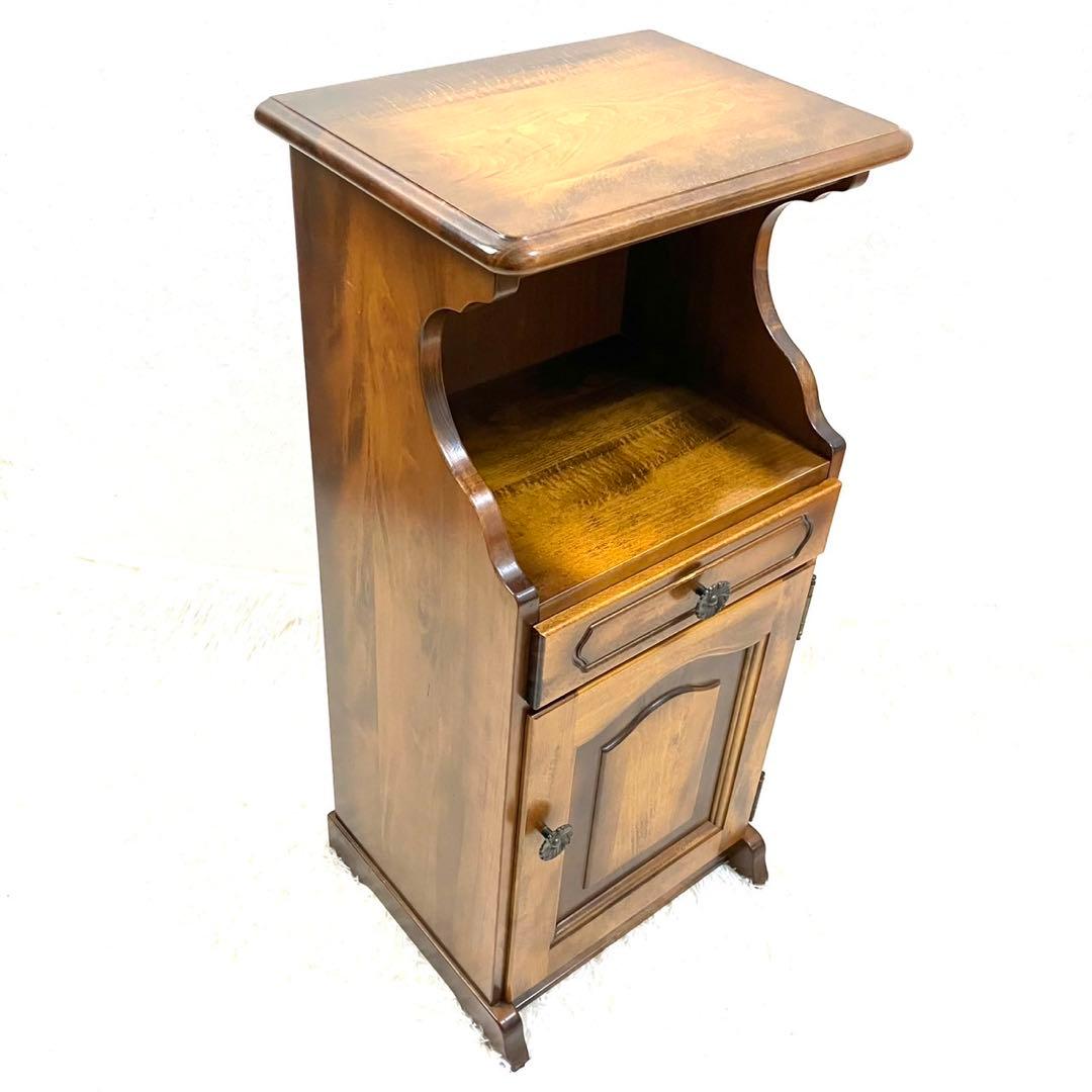 karimoku カリモク　コロニアル　コーナーテーブル コーナーラック 電話台