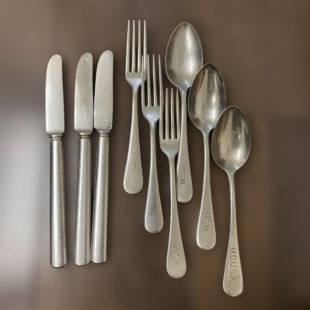 ケンケン様　米軍　カトラリー　ナイフフォークスプーン3セット　大きめスプーン