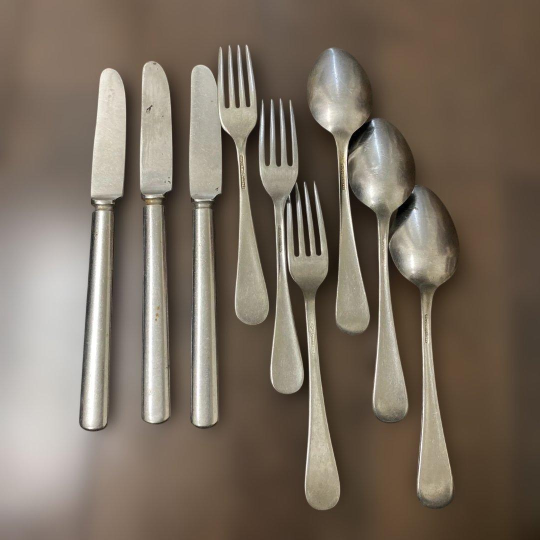 ケンケン様　米軍　カトラリー　ナイフフォークスプーン3セット　大きめスプーン