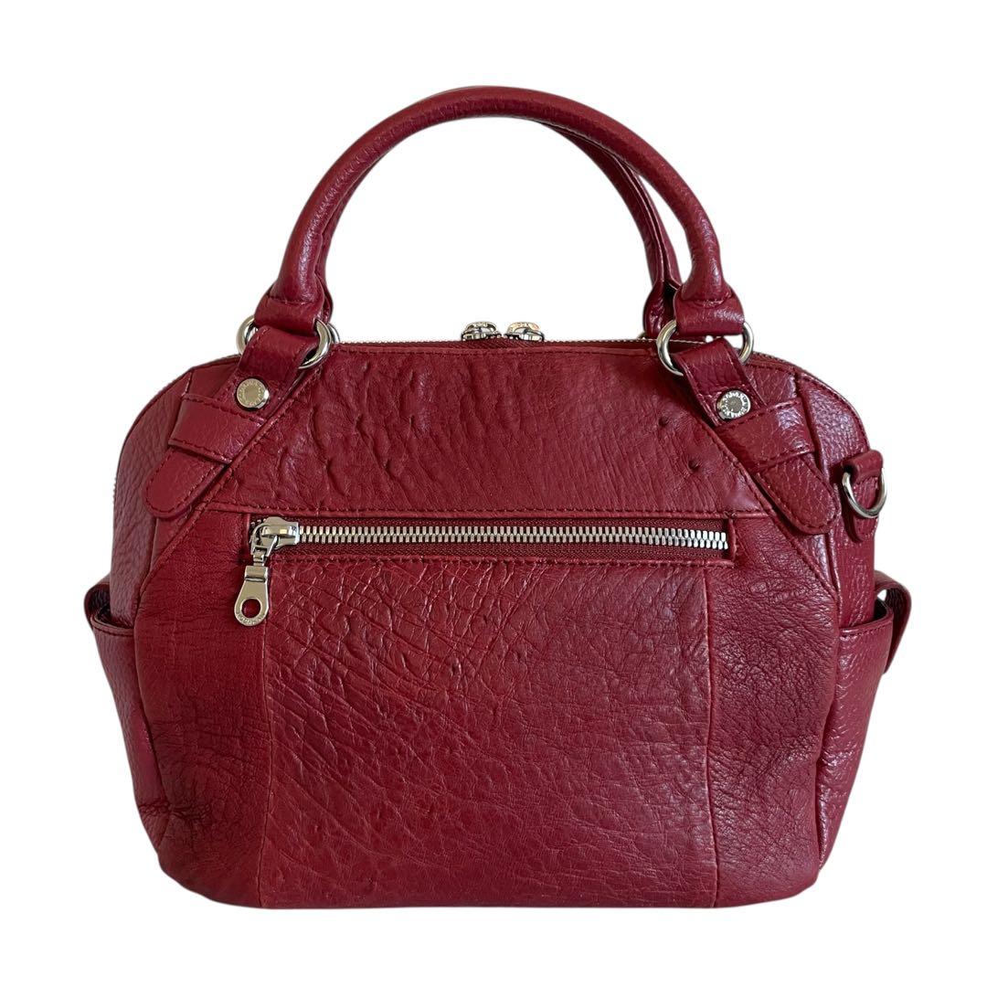 ロダニア オーストリッチ 2way ショルダーバッグ エキゾチックレザー 本革