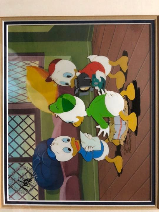 ディズニー　セル画　ダック.テイルのセル画
