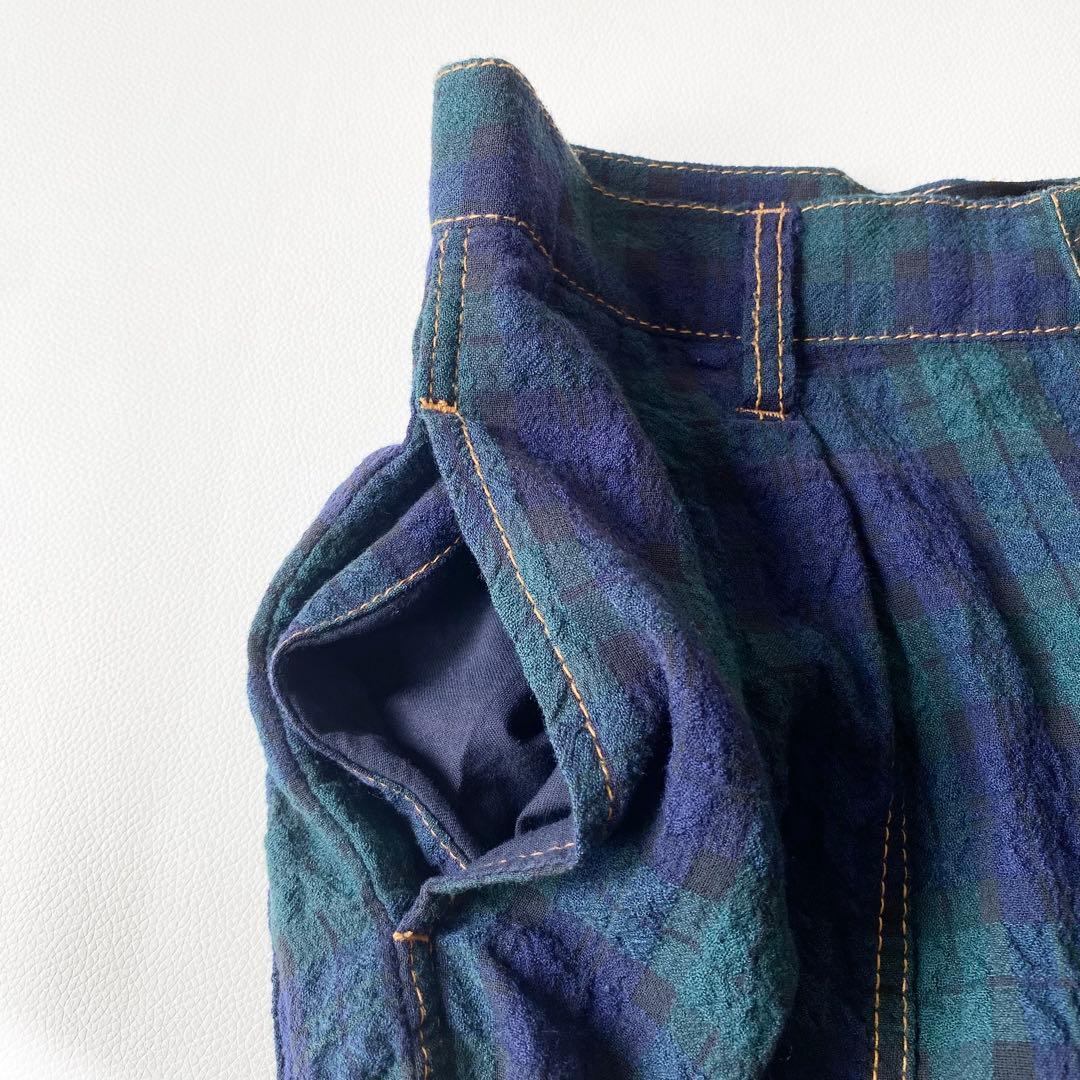 【美品】トリココムデギャルソン　サルエルパンツ　ブラックウォッチ　AD2015