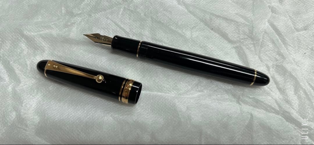 CUSTOM 742 ブラック 万年筆 14K 10号 F