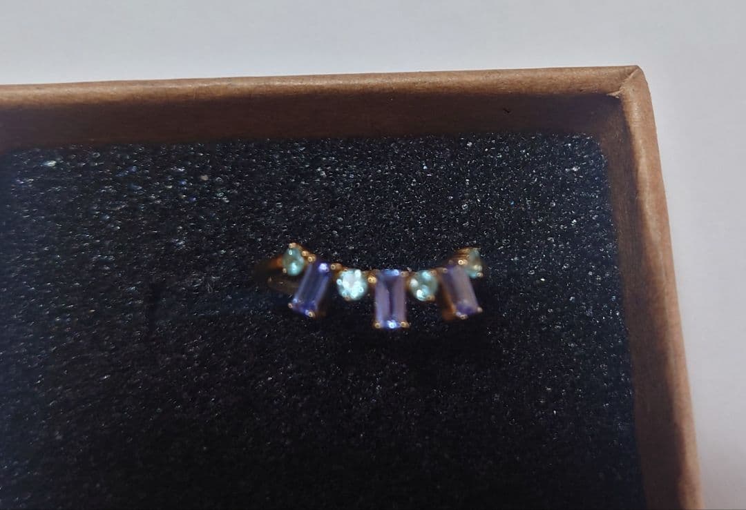 K18 タンザナイト アパタイト リング　9.5号　ビズー