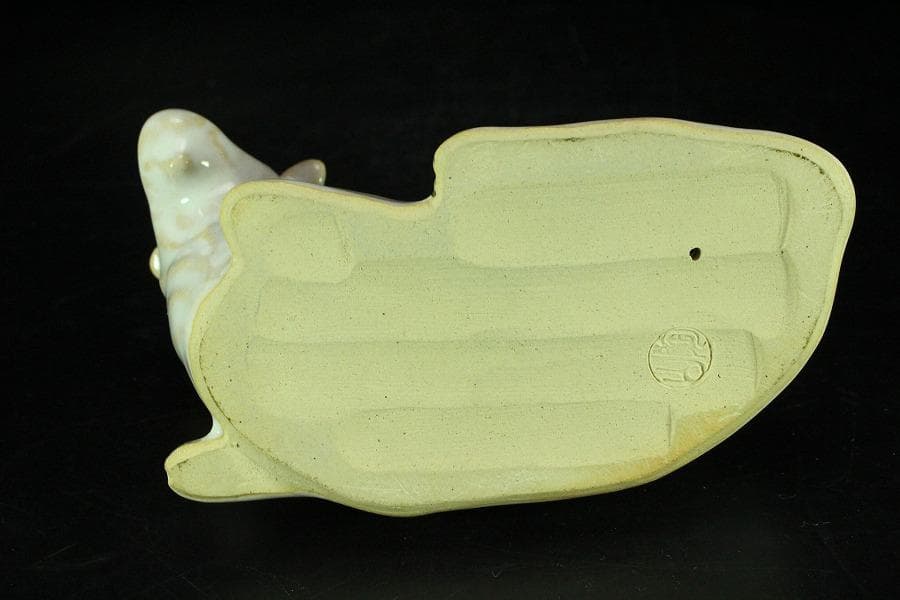 三代伊藤陶山 羊置物 美品 共箱(K-LC863)