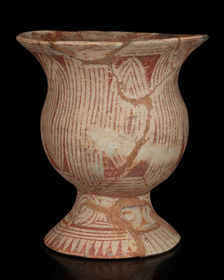 古代 バンチェン土器 彩文土器 タイ古陶 箱付 紀元前 出土 発掘品 東南アジア