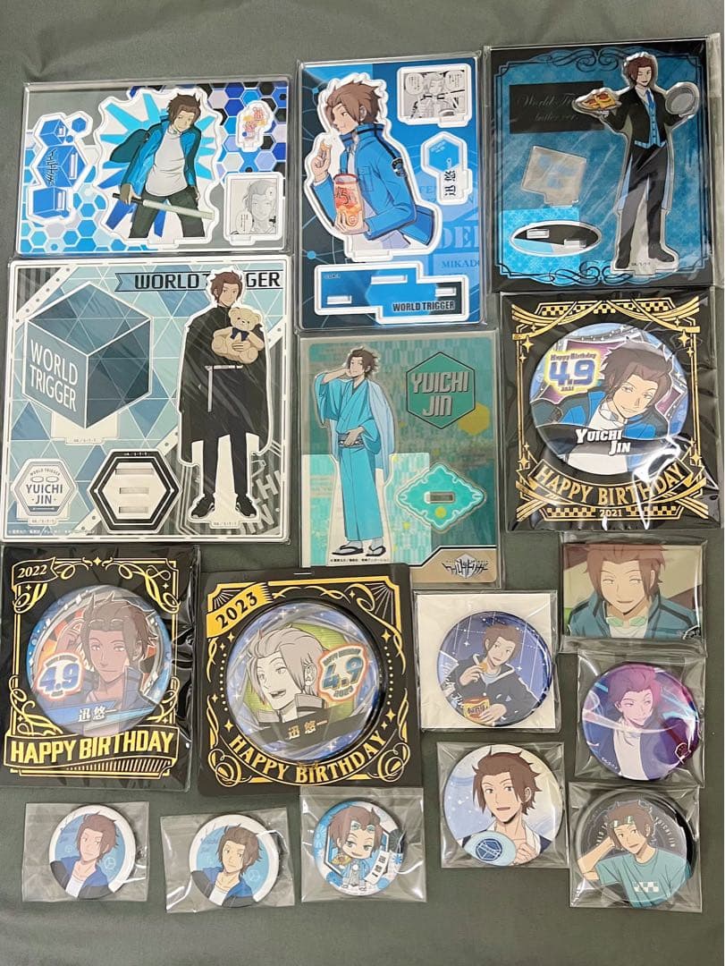 ワールドトリガー 迅悠一 アクスタ 缶バッジ バースデー