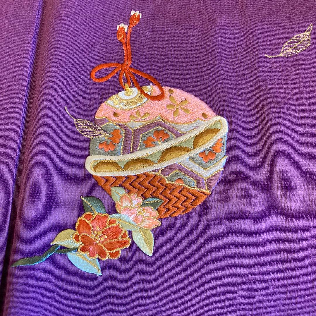 [美品]Courreges 無地振袖　3点セット　ゆう苑