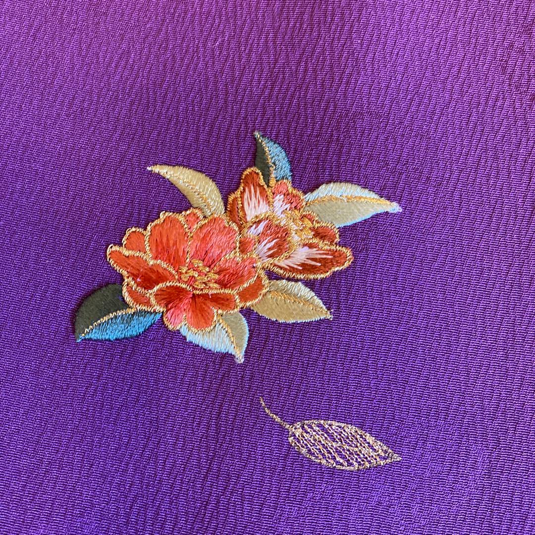 [美品]Courreges 無地振袖　3点セット　ゆう苑